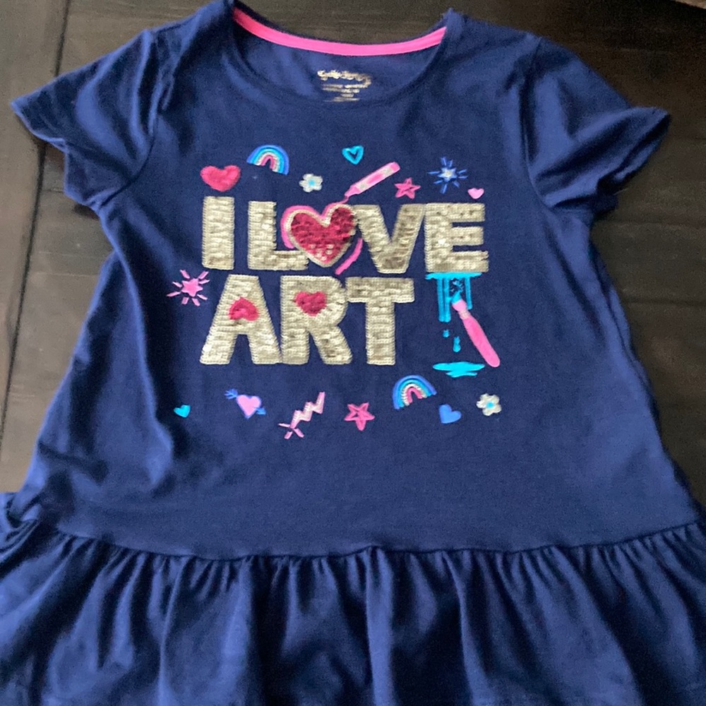 Dark blue shirt for girls